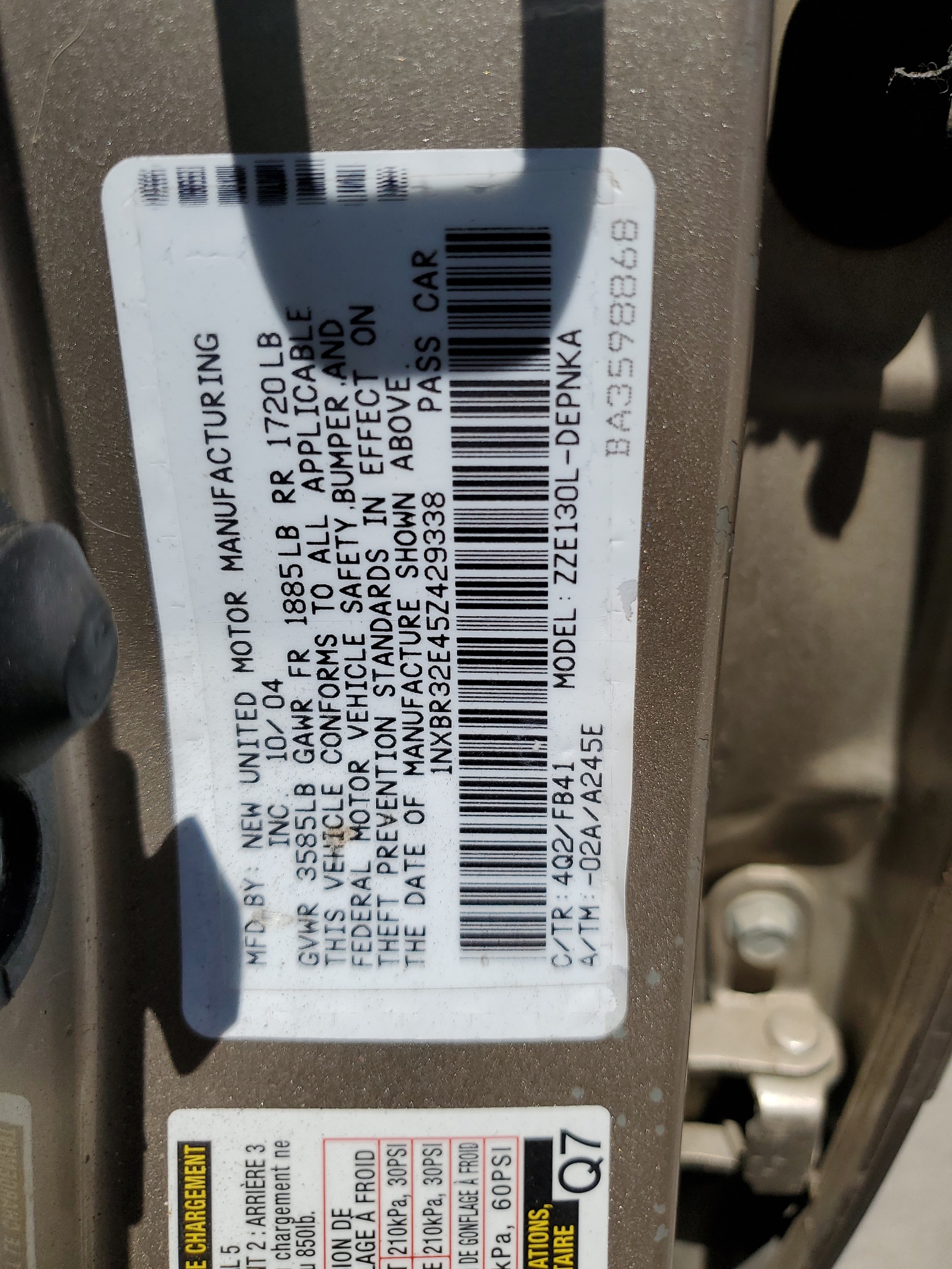 1NXBR32E45Z429338 2005 Toyota Corolla Ce