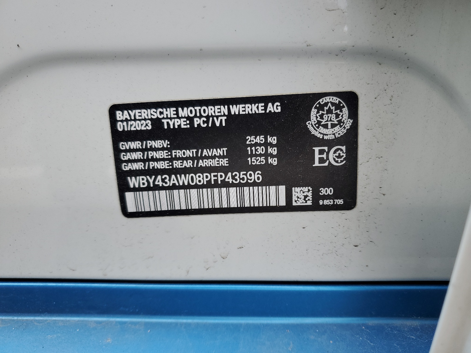 WBY43AW08PFP43596 2023 BMW I4 Edrive 35