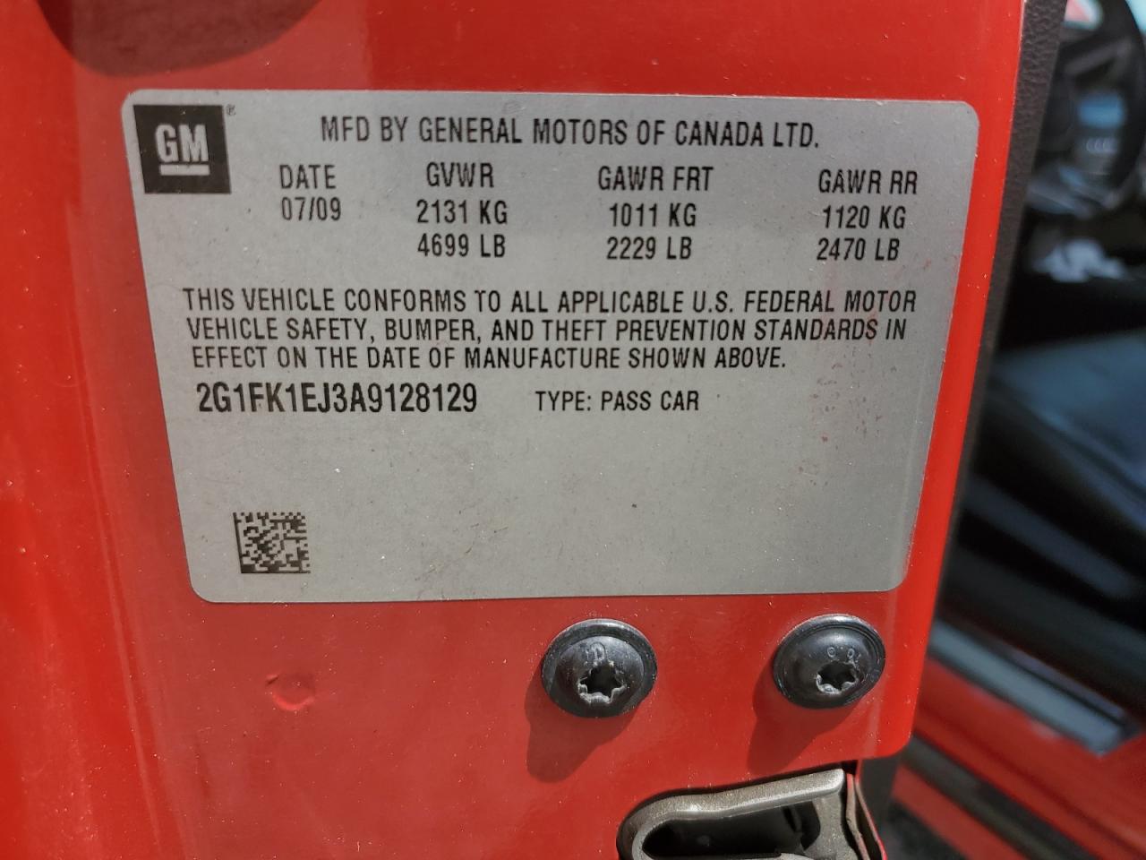 2010 Chevrolet Camaro Ss VIN: 2G1FK1EJ3A9128129 Lot: 58717534