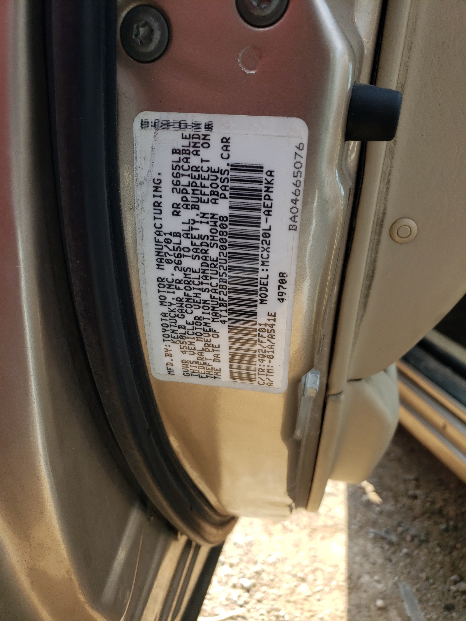 4T1BF28B52U200808 2002 Toyota Avalon Xl