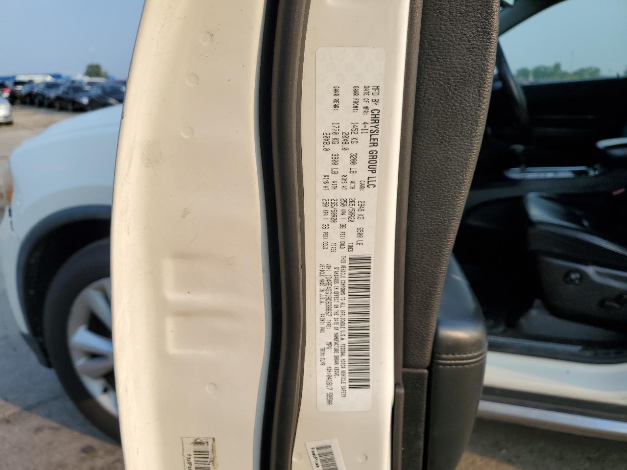 2011 Dodge Durango Crew VIN: 1D4RE4GG1BC638667 Lot: 59020504