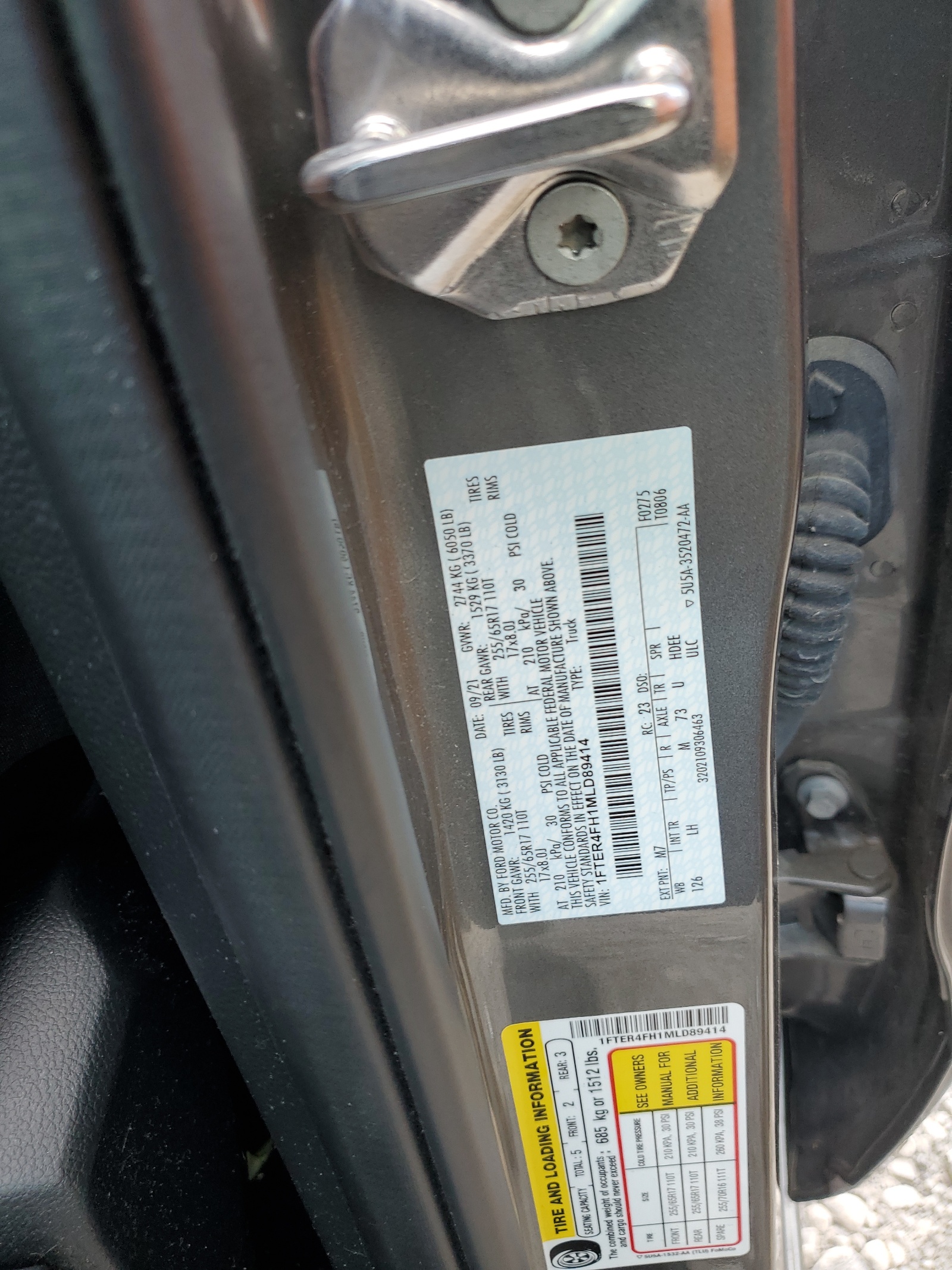 1FTER4FH1MLD89414 2021 Ford Ranger Xl