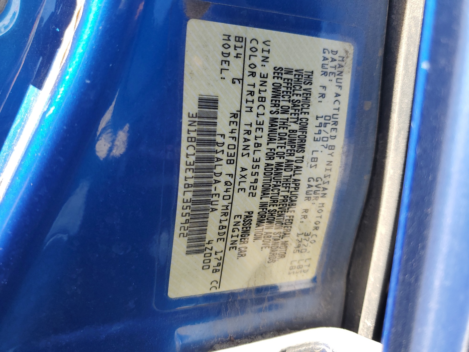 3N1BC13E18L355922 2008 Nissan Versa S