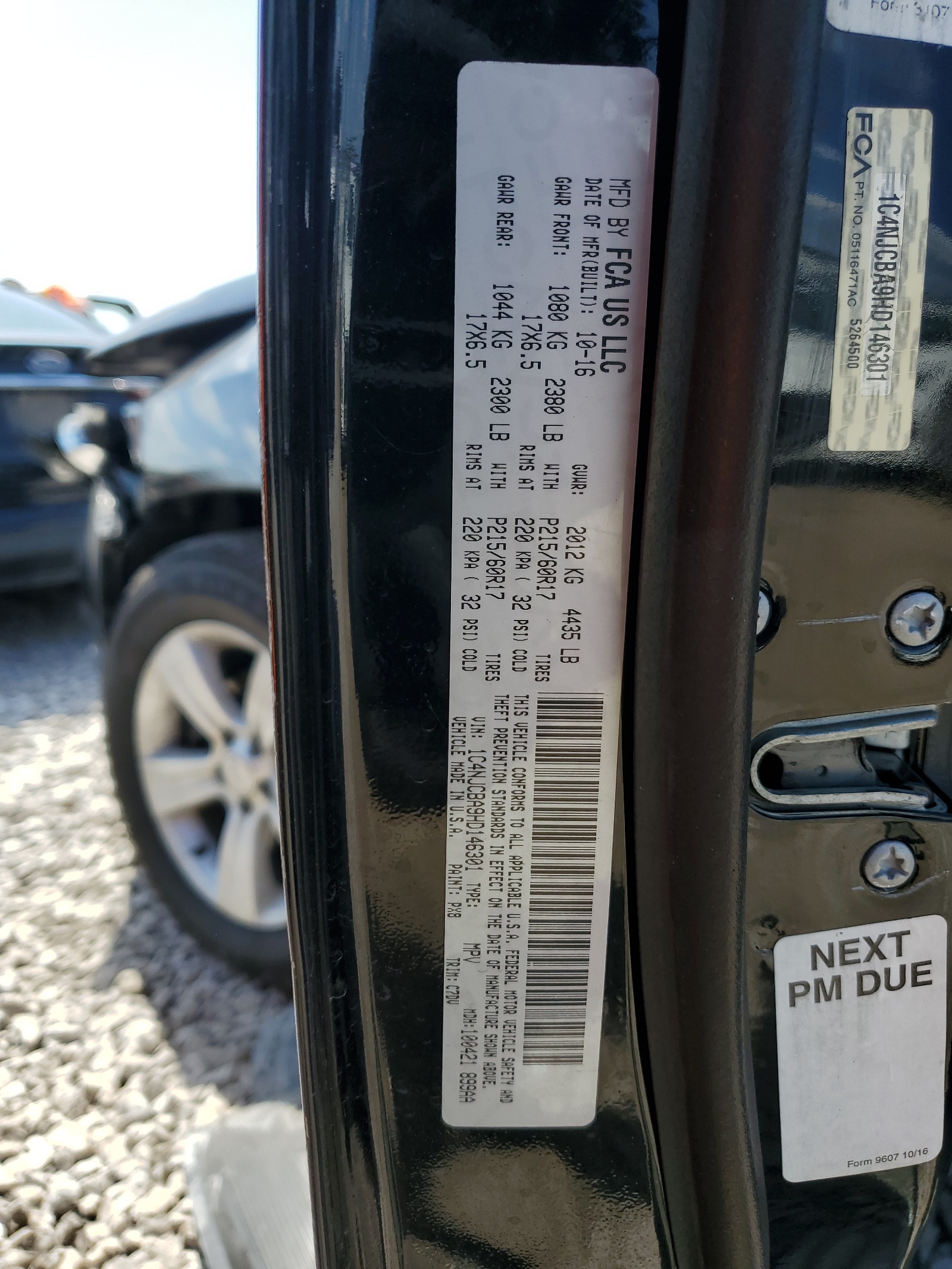 1C4NJCBA9HD146301 2017 Jeep Compass Sport