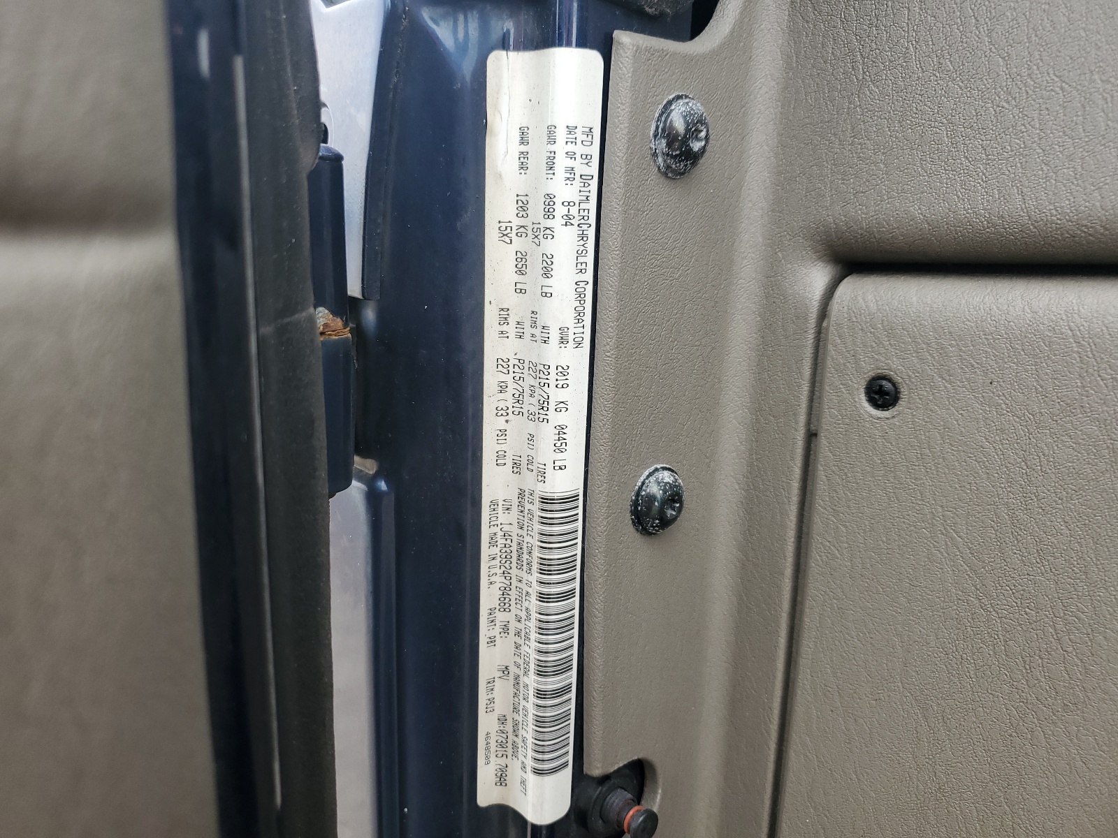 1J4FA39S24P784668 2004 Jeep Wrangler X