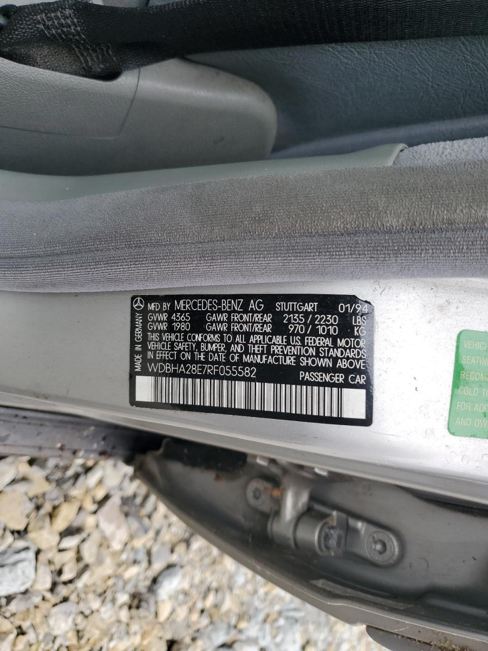 WDBHA28E7RF055582 1994 Mercedes-Benz C 280