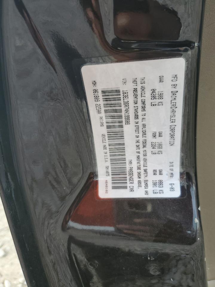 2004 Dodge Stratus Se VIN: 1B3EL36R74N199689 Lot: 58813114