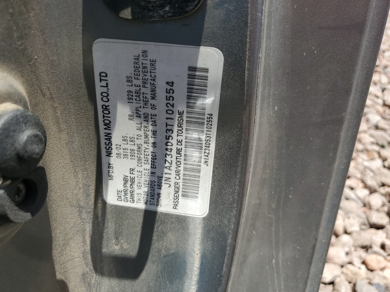 JN1AZ34D53T102554 2003 Nissan 350Z Coupe