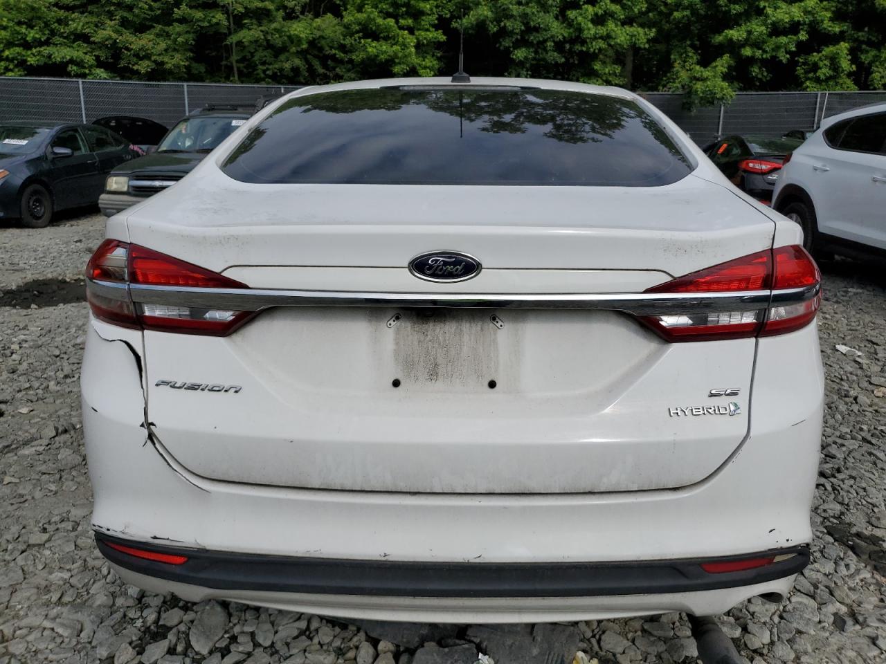 2017 Ford Fusion Se Hybrid VIN: 3FA6P0LU9HR165308 Lot: 58101124