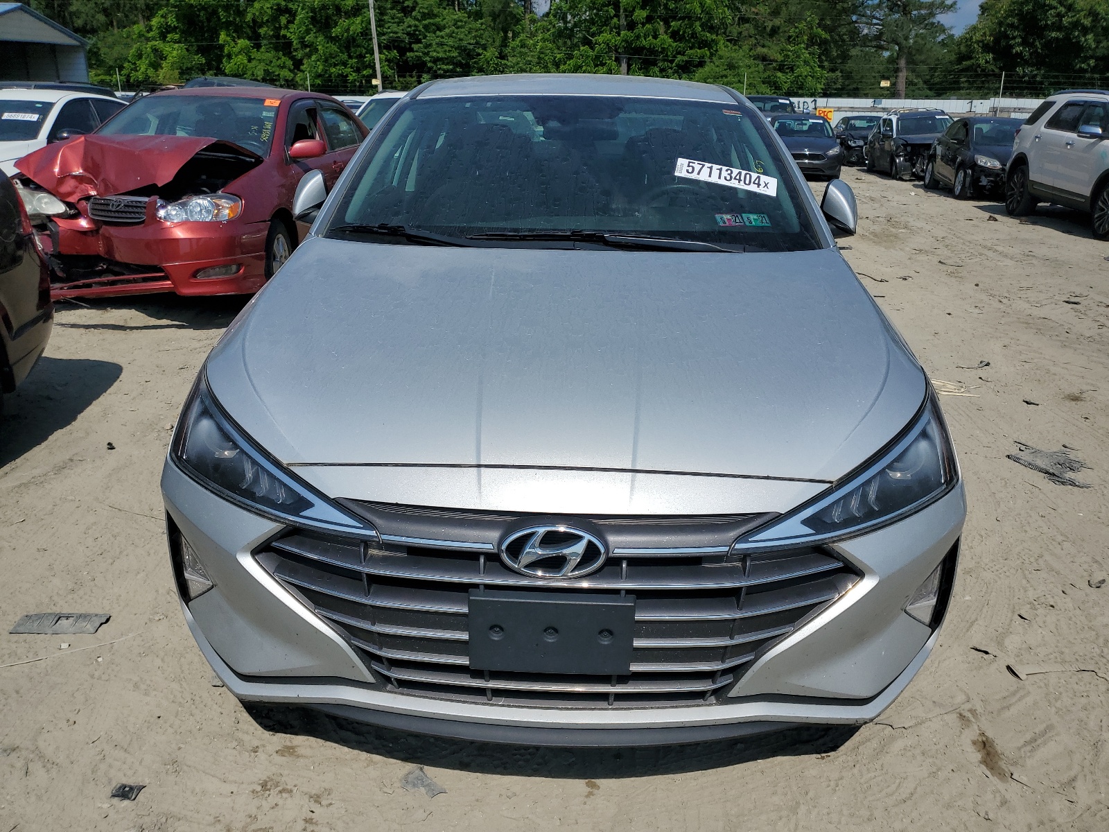 2019 Hyundai Elantra Sel vin: 5NPD84LF6KH434639