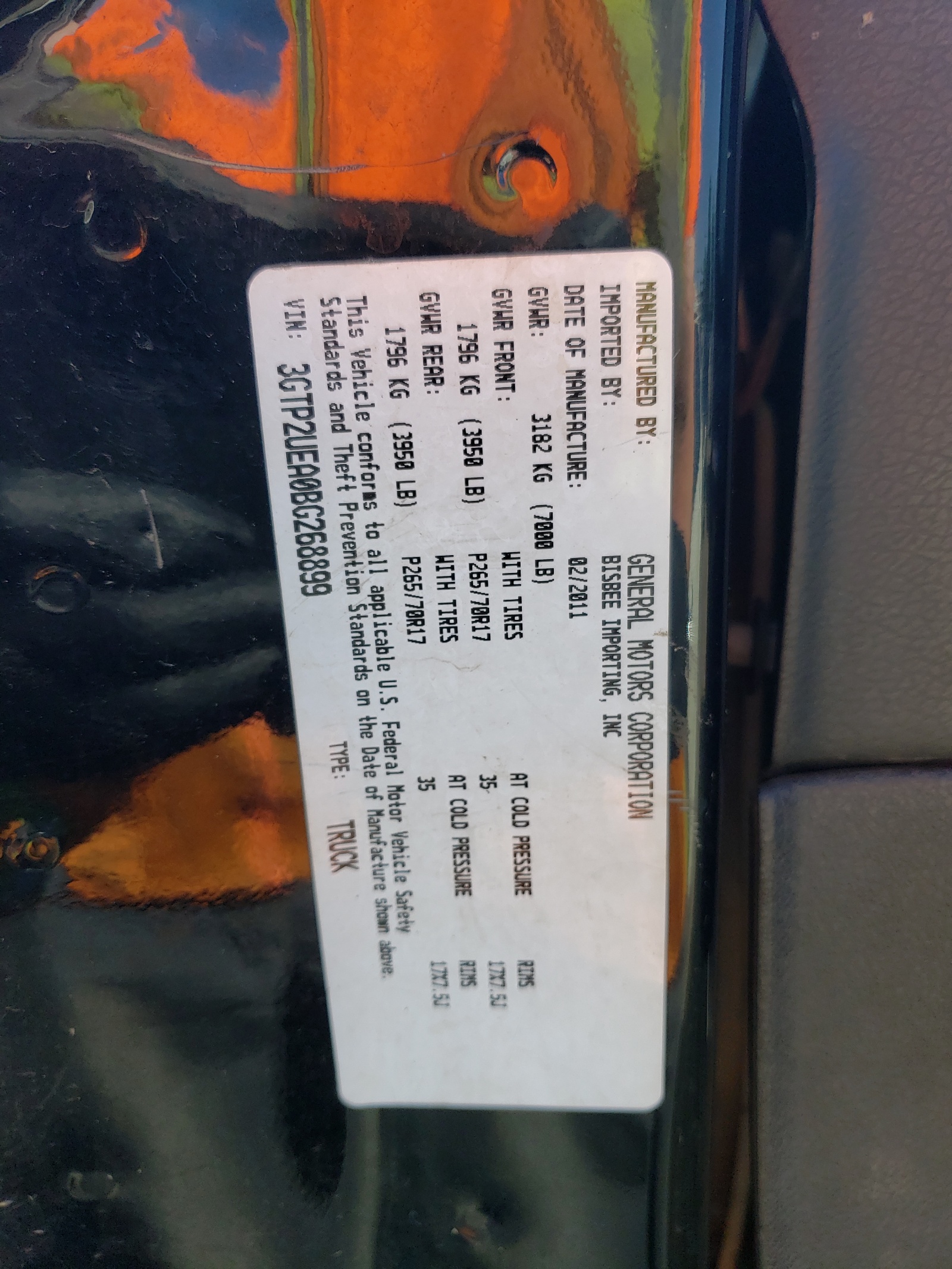 3GTP2UEA0BG268899 2011 GMC Sierra K1500 Sl