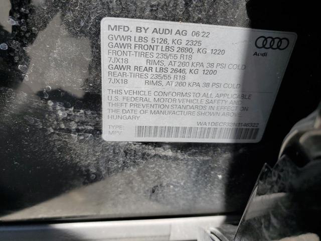 WA1DECF32N1146322 Audi Q3 PREMIUM 13