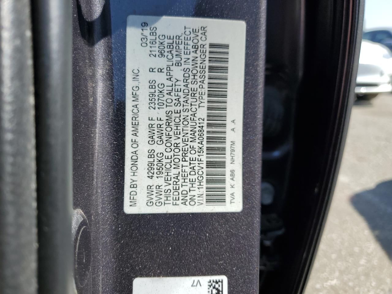 2019 Honda Accord - Image 13