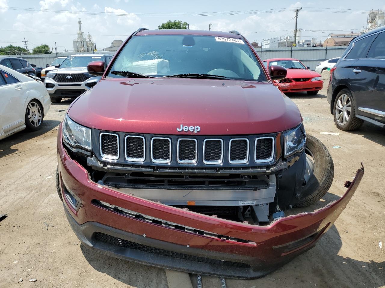 2020 Jeep Compass Latitude VIN: 3C4NJDBB7LT165222 Lot: 59972484