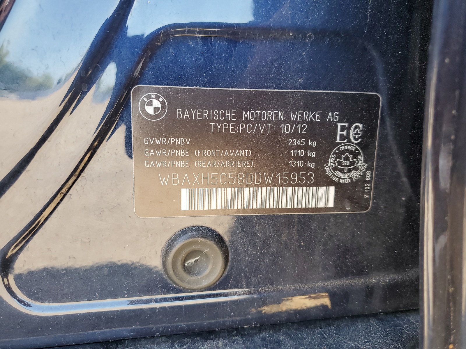 WBAXH5C58DDW15953 2013 BMW 528 Xi