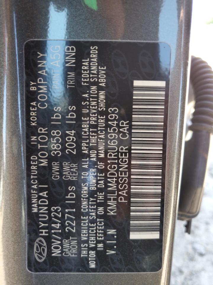 2024 Hyundai Elantra Sel VIN: KMHLM4DG1RU695493 Lot: 57829114