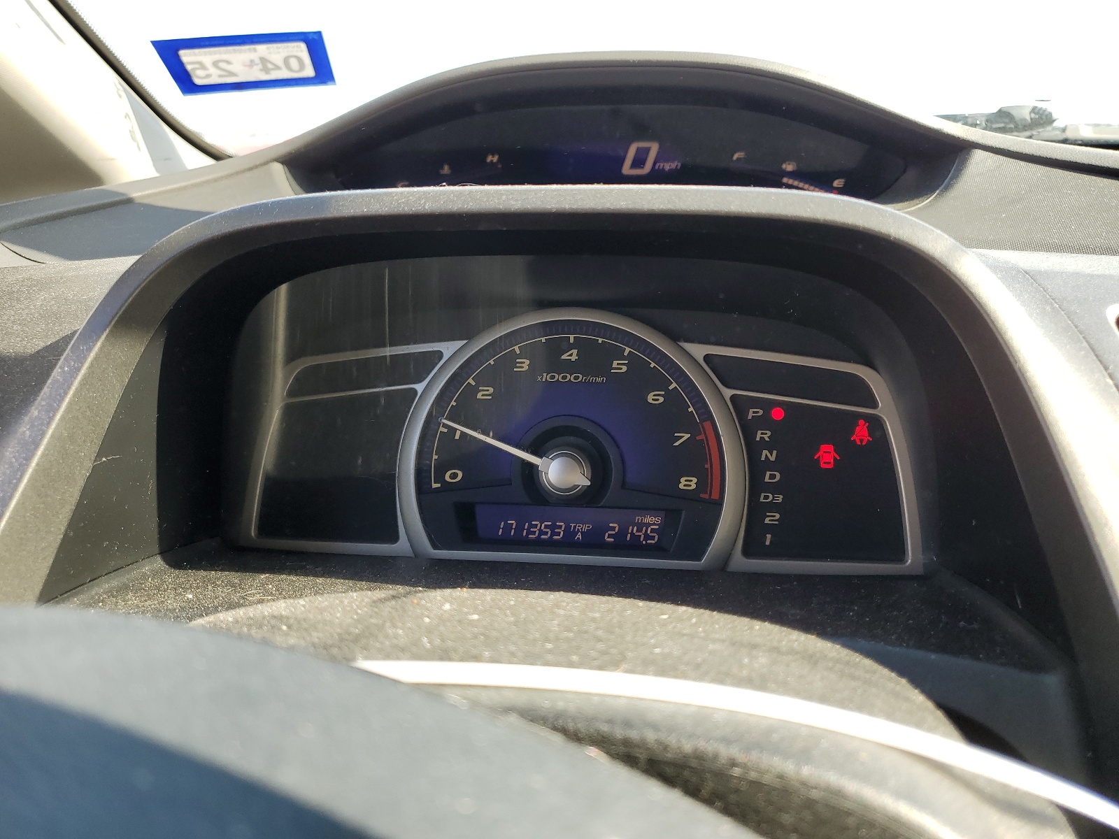 2HGFA1F93AH549922 2010 Honda Civic Exl