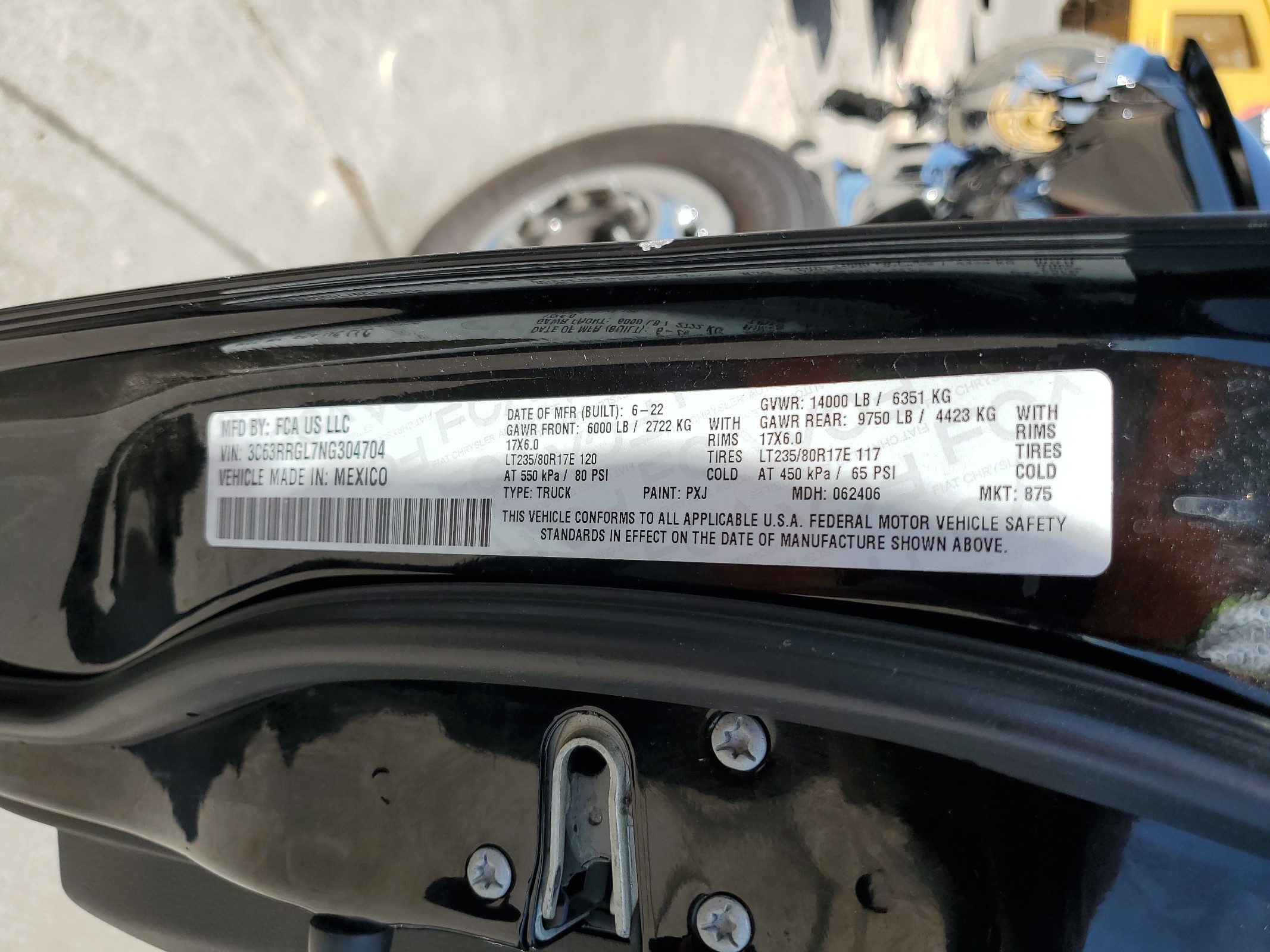 3C63RRGL7NG304704 2022 Ram 3500 Tradesman
