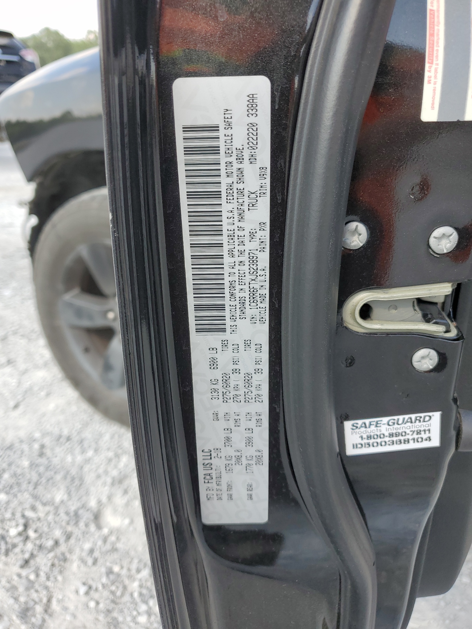 1C6RR6FTXJS238971 2018 Ram 1500 St