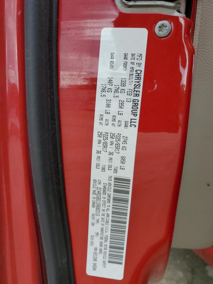 2013 Dodge Grand Caravan Se VIN: 2C4RDGBG1DR682316 Lot: 60396174