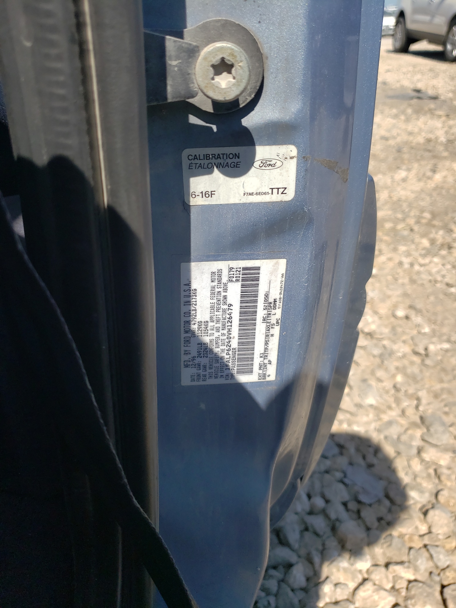 1FALP6240VH126479 1997 Ford Thunderbird Lx