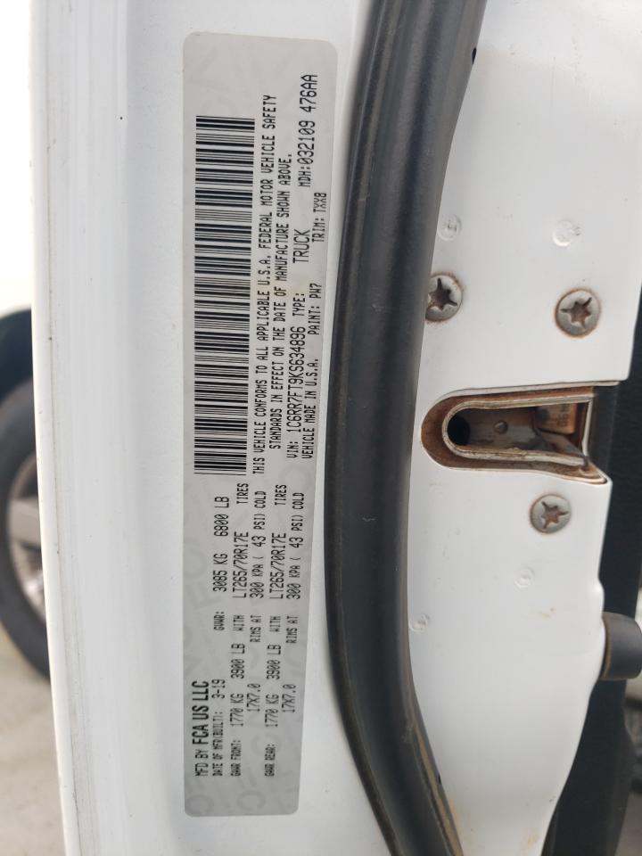 2019 Ram 1500 Classic Tradesman VIN: 1C6RR7FT9KS634896 Lot: 64785714