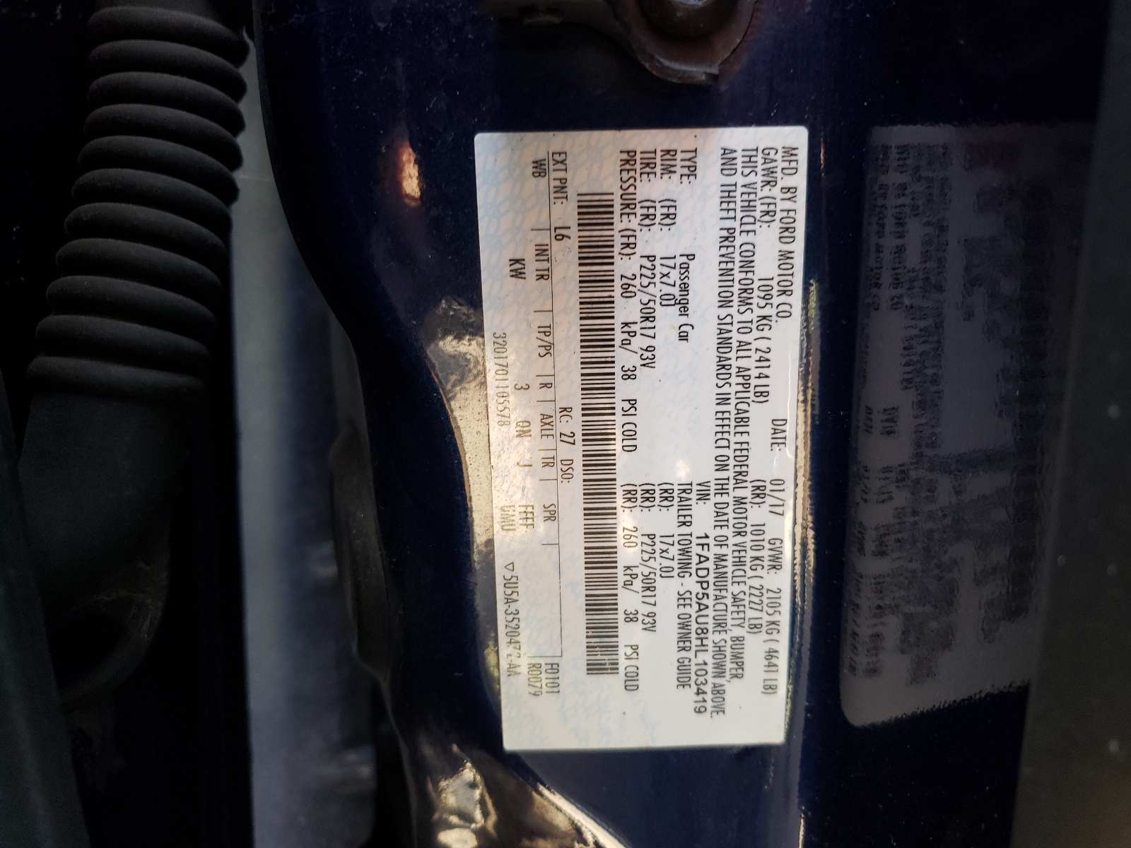 1FADP5AU8HL103419 2017 Ford C-Max Se