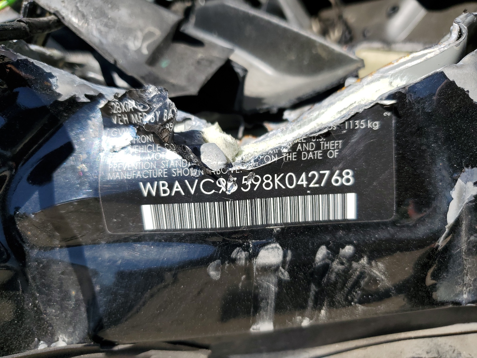 WBAVC93598K042768 2008 BMW 328 Xi