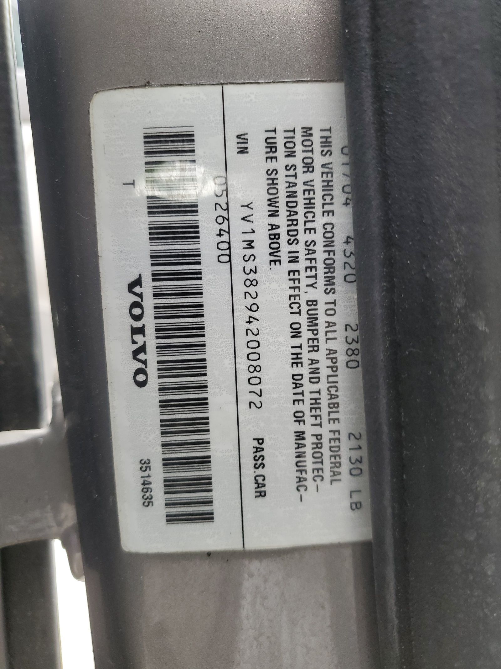 YV1MS382942008072 2004 Volvo S40 2.4I