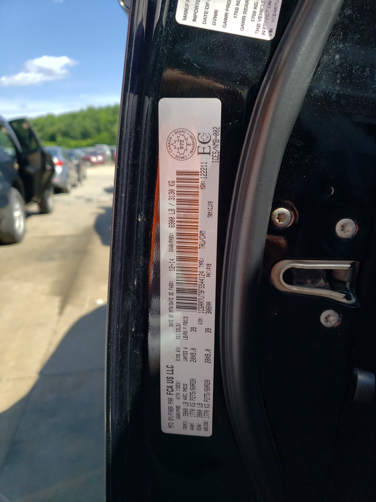 1C6RR7UT9FS544124 2015 Ram 1500 Sport