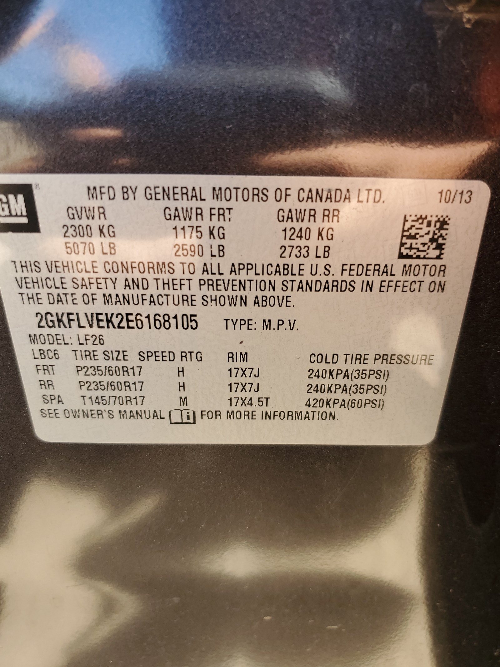 2GKFLVEK2E6168105 2014 GMC Terrain Sle