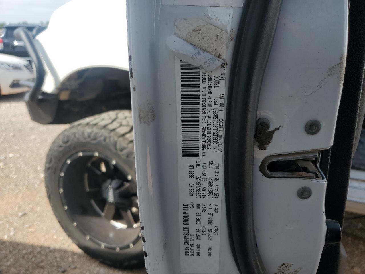 3C6UD5JL2CG158259 2012 Dodge Ram 2500 Slt