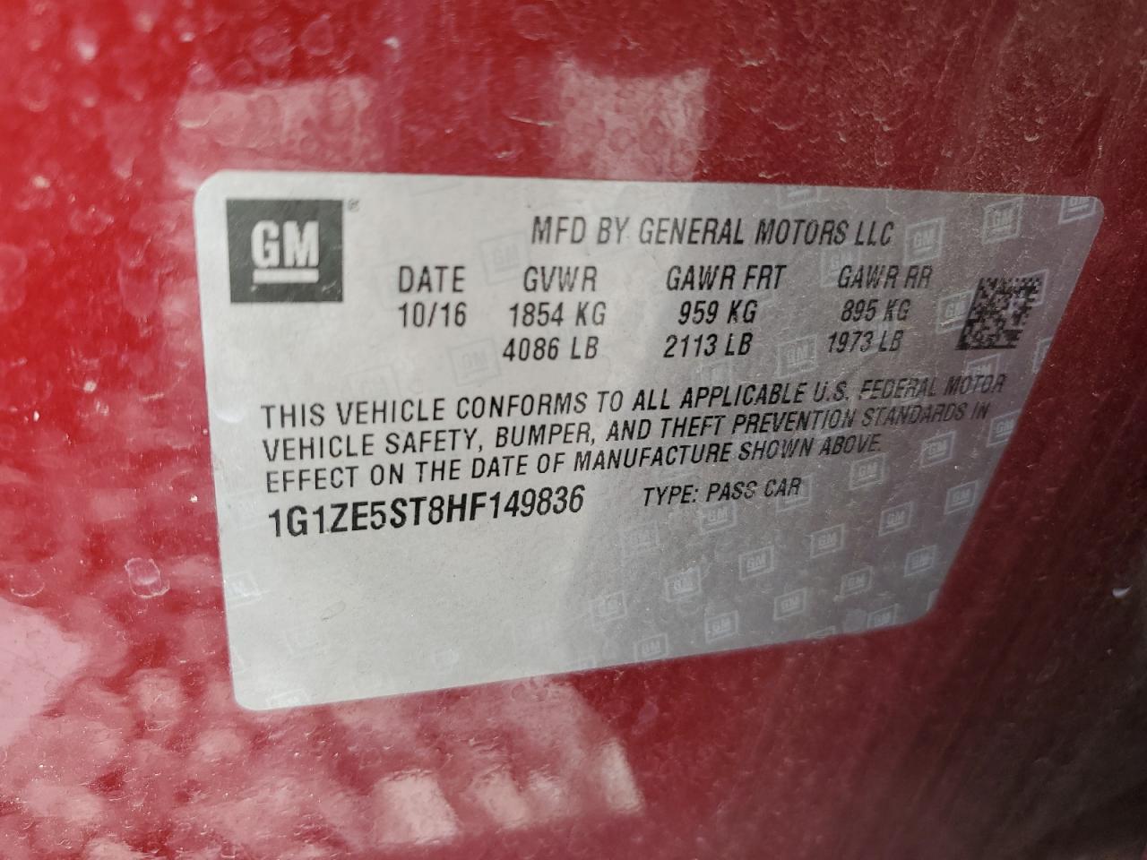 2017 Chevrolet Malibu - Image 12