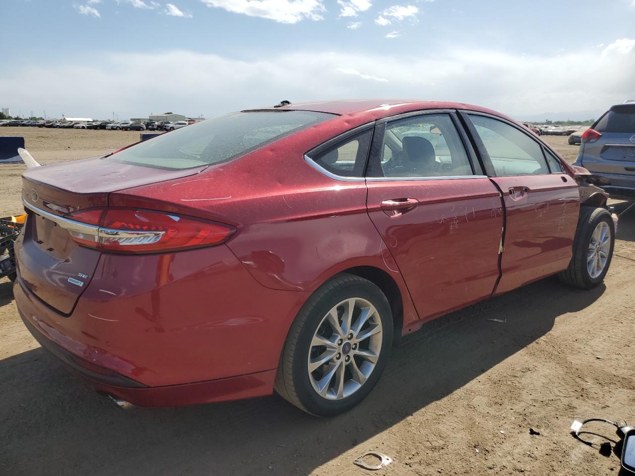 2017 Ford Fusion Se VIN: 3FA6P0HD1HR274578 Lot: 58862584