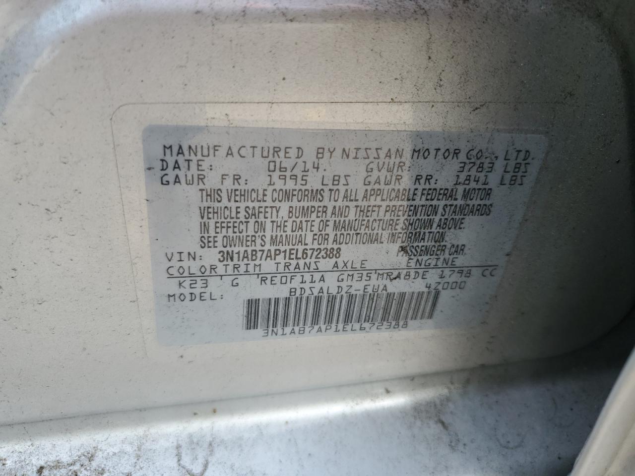 2014 Nissan Sentra - Image 12