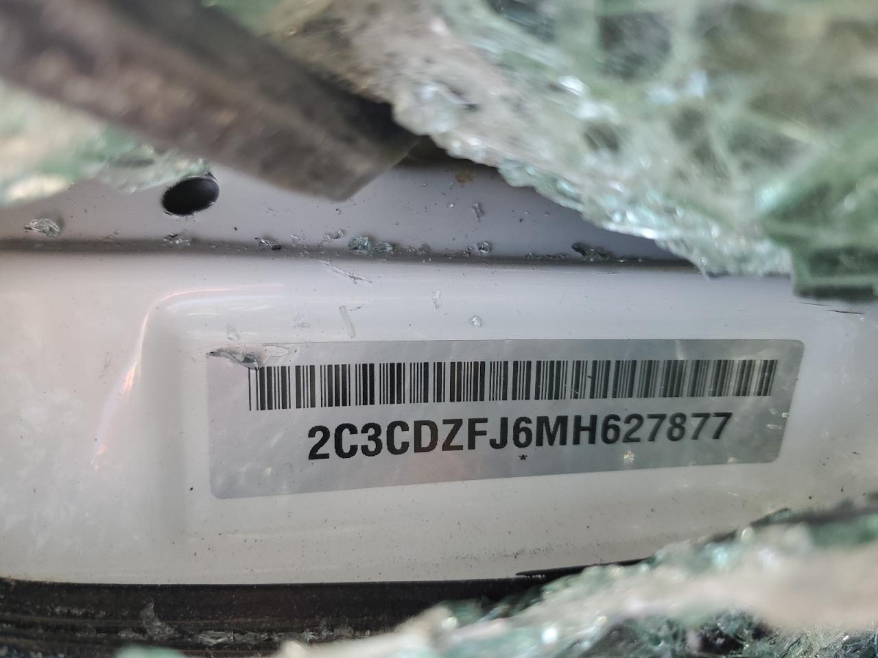 2021 Dodge Challenger R/T Scat Pack VIN: 2C3CDZFJ6MH627877 Lot: 58834594