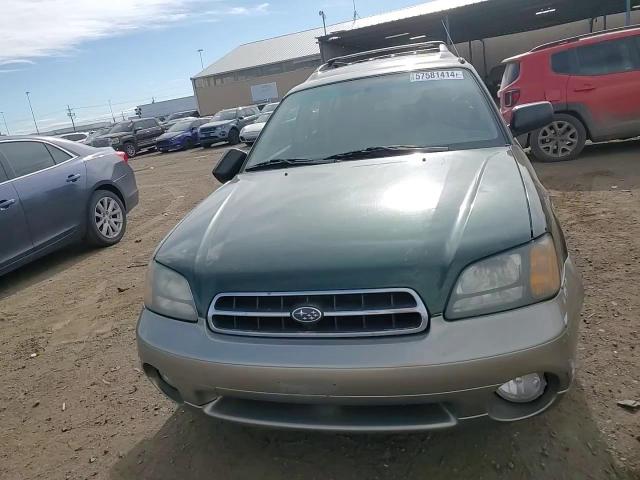 2000 Subaru Legacy Outback VIN: 4S3BH6650Y7655530 Lot: 57581414
