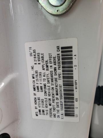 19UUB3F76GA004187 | 2016 Acura tlx advance