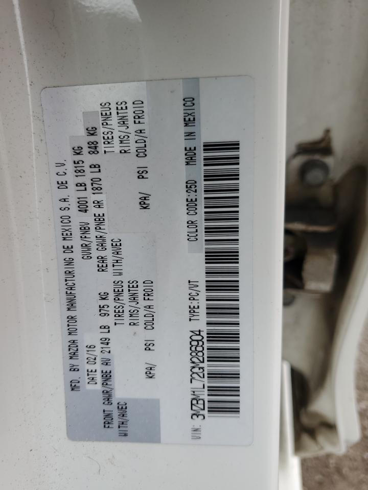 2016 Mazda 3 Touring VIN: 3MZBM1L72GM286904 Lot: 59445044