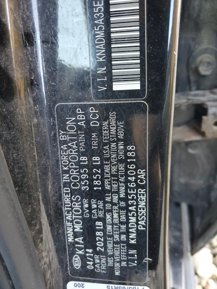 KNADM5A35E6406188 2014 Kia Rio Lx