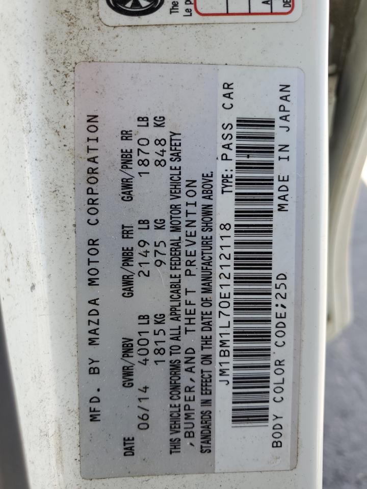 2014 Mazda 3 Touring VIN: JM1BM1L70E1212118 Lot: 60140054