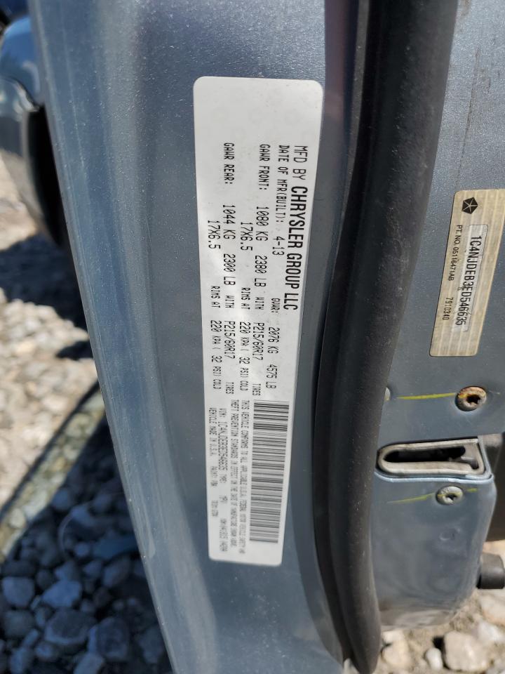 2014 Jeep Compass Latitude VIN: 1C4NJDEB3ED546635 Lot: 58071634