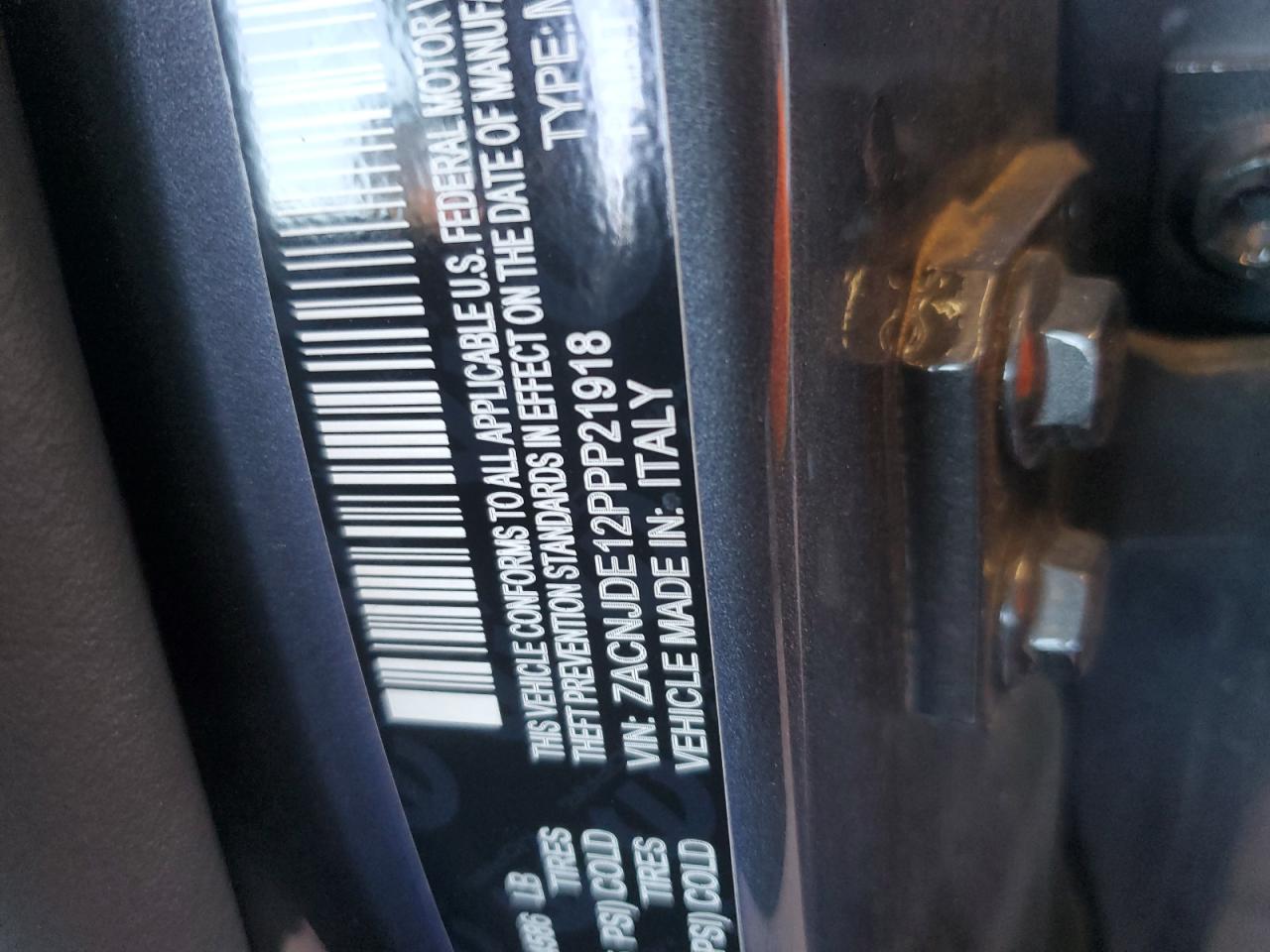 2023 Jeep Renegade Altitude VIN: ZACNJDE12PPP21918 Lot: 55091844