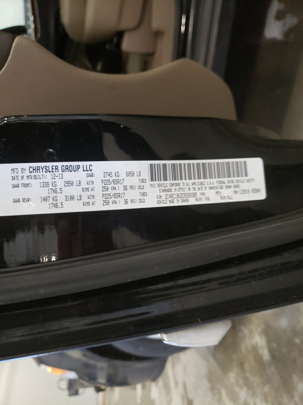 2C4RC1BG2ER269385 2014 Chrysler Town & Country Touring