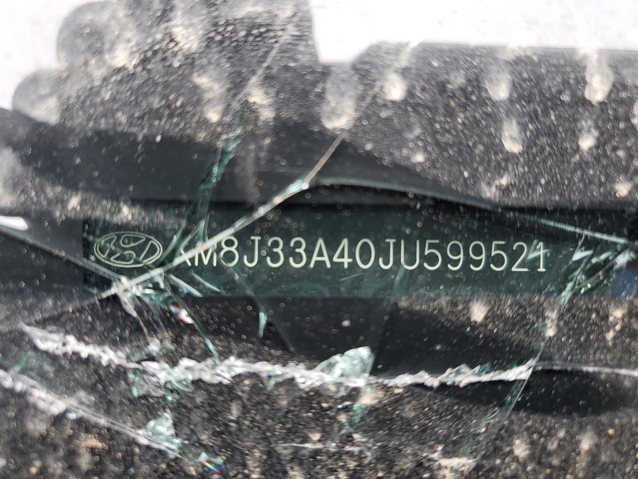 2018 Hyundai Tucson Sel VIN: KM8J33A40JU599521 Lot: 57760654