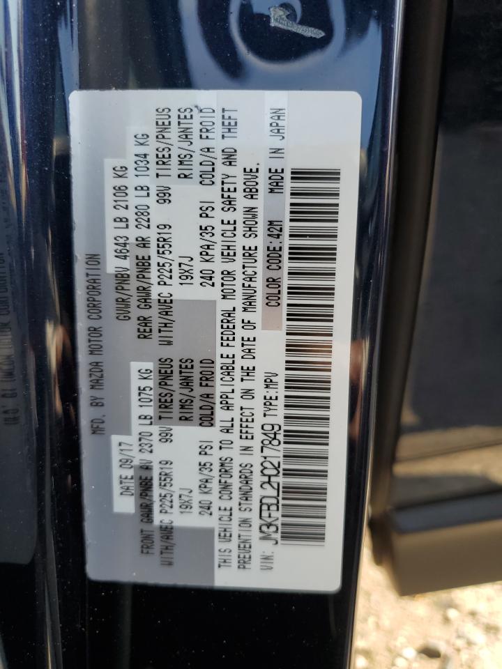 2017 Mazda Cx-5 Grand Touring VIN: JM3KFBDL2H0217849 Lot: 58849234