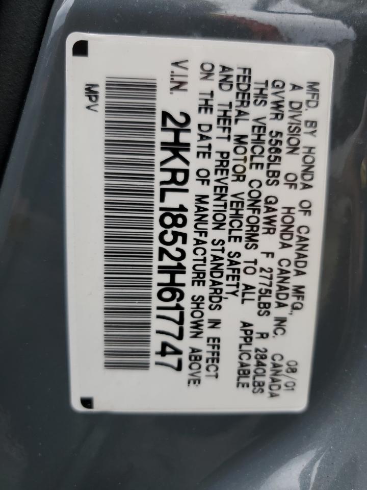 2HKRL18521H617747 2001 Honda Odyssey Lx