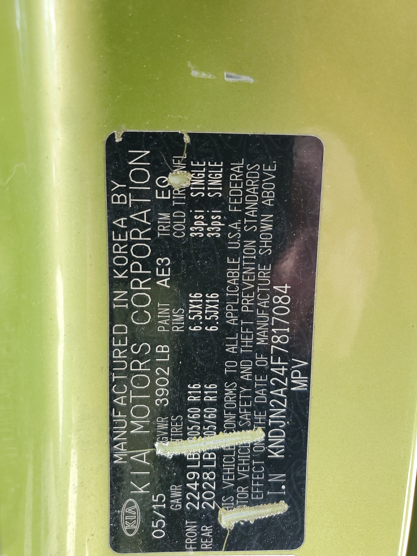 KNDJN2A24F7817084 2015 Kia Soul