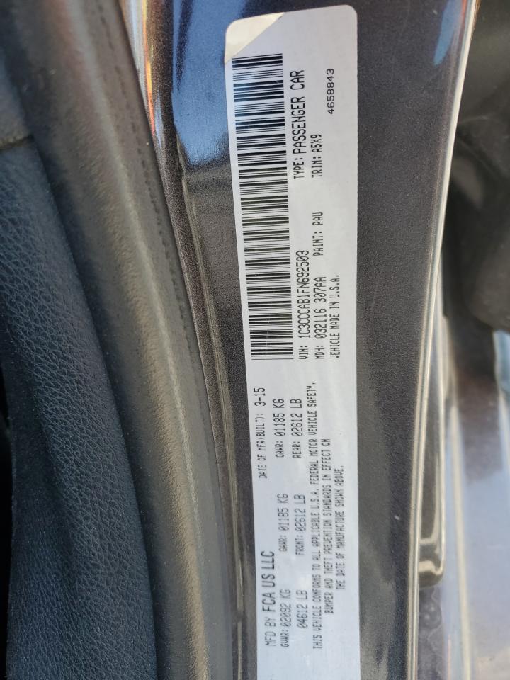 2015 Chrysler 200 Limited VIN: 1C3CCCAB1FN692503 Lot: 58301424