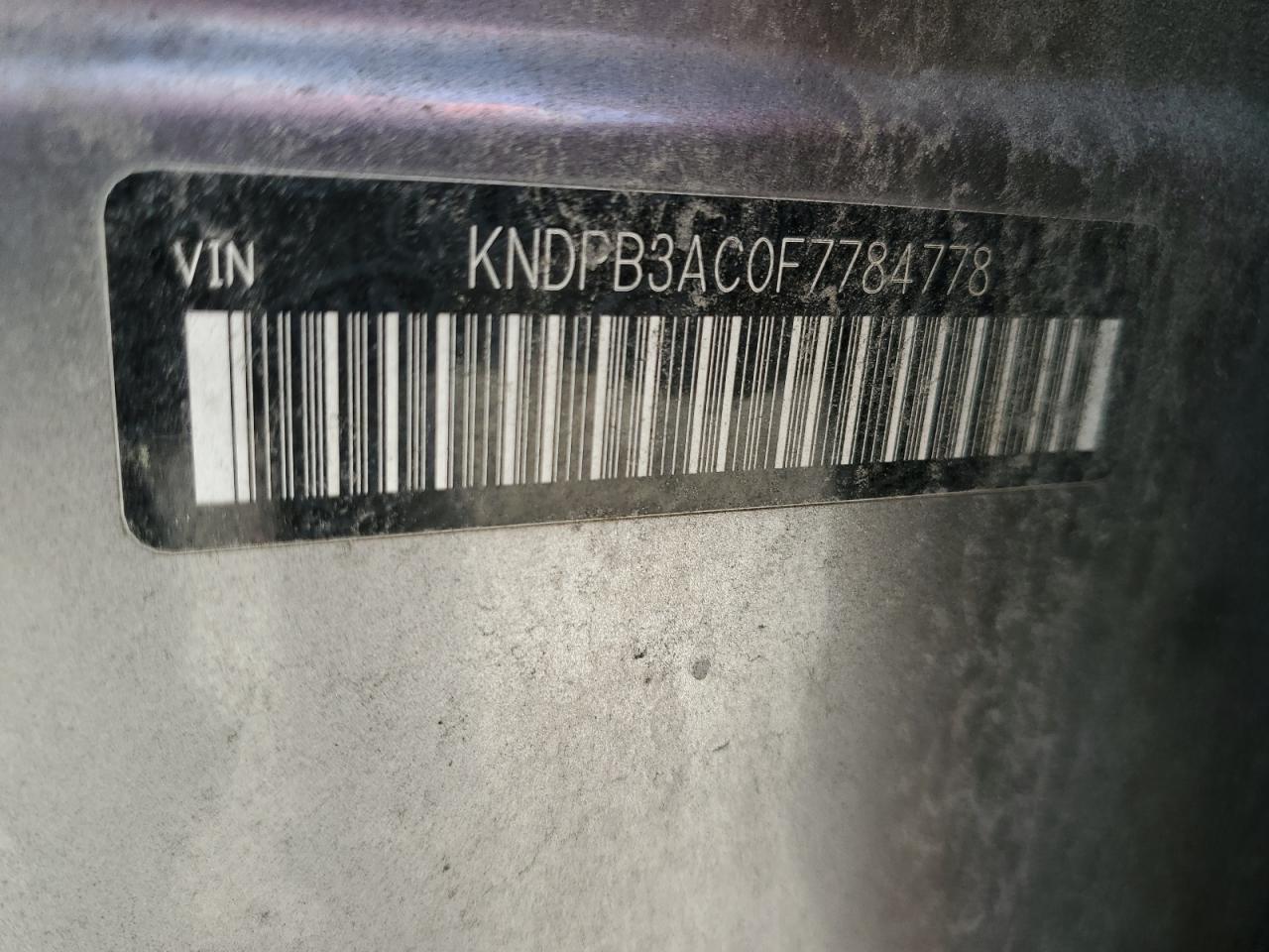 2015 Kia Sportage Lx VIN: KNDPB3AC0F7784778 Lot: 58387824